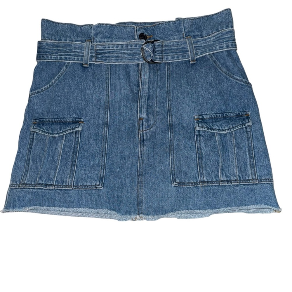 FRAME size 27 denim skirt with belt. Great condition!